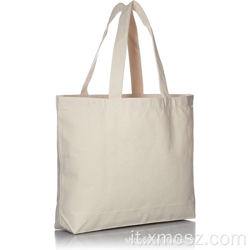 Tote bag riutilizzabili in tinta unita bianco sporco